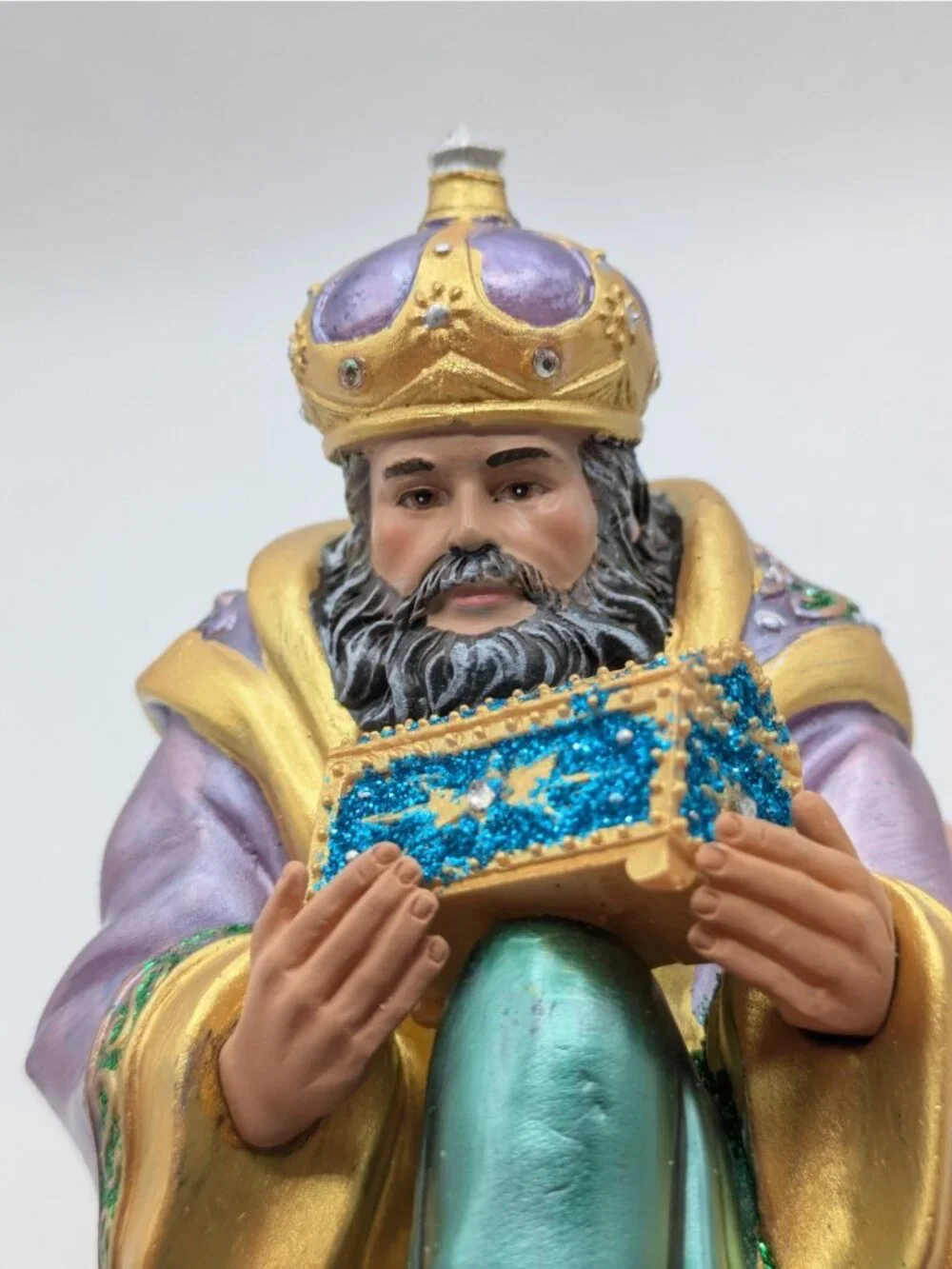 King Balthazar Figurine Hawthorne Village Jeweled Nativity Collection Resin 5